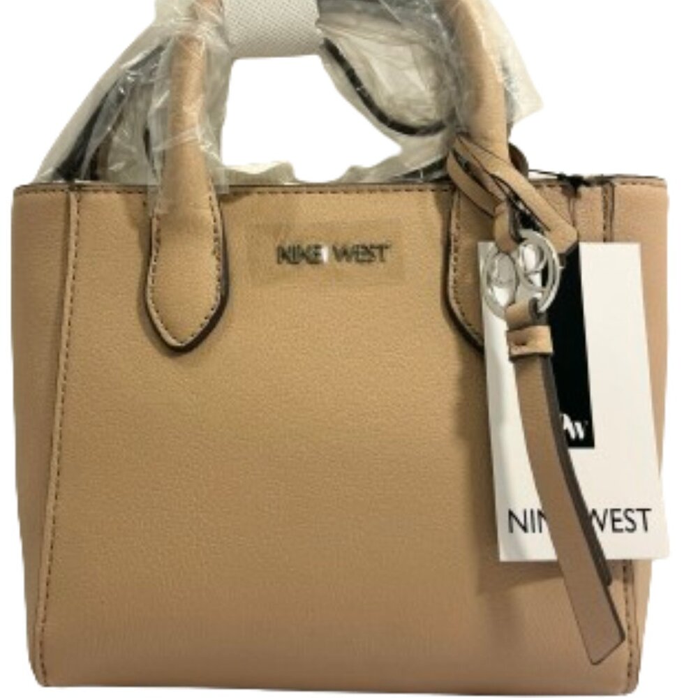 NWT Nine West Maysenn Mini Crossbody Purse Satchel Barely Nude 👜 - Picture 9 of 9